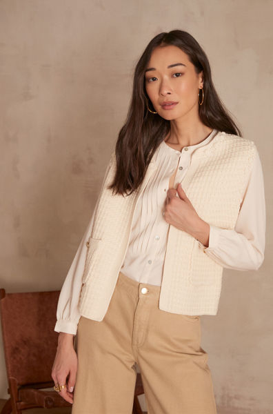 Picture of LEA BIS SLEEVELESS CARDIGAN